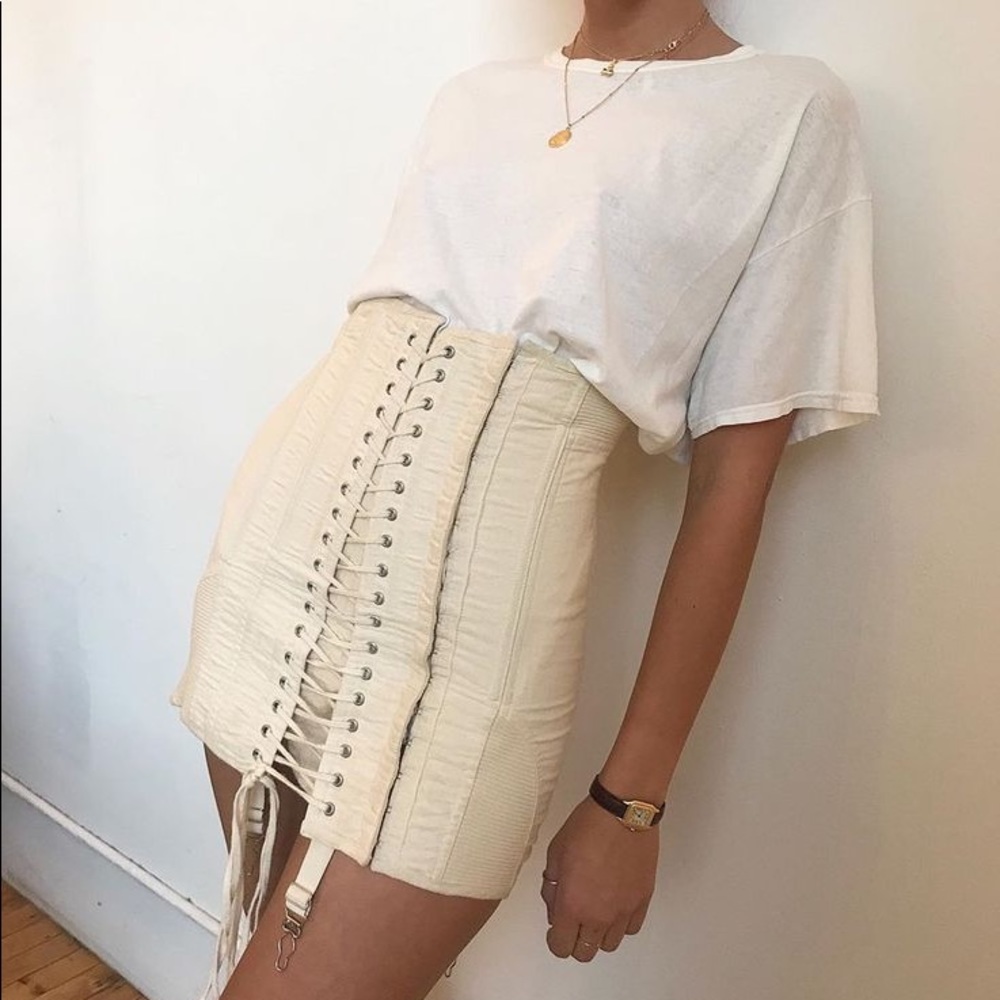 Orseund Iris Gamine skirt ivory size S small